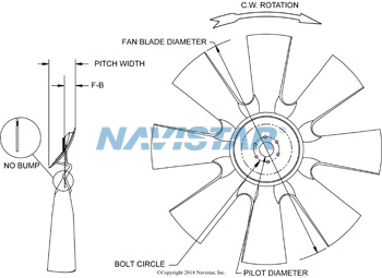 HOR993762502 FAN  BLADE 30 MS8 AND 5FLAT