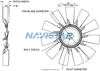 HOR996813503 FAN ENG COOLING  32 DIA 5.0G