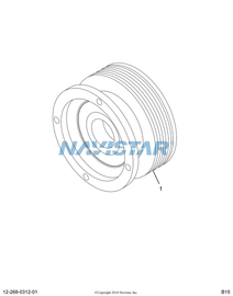 HOR99A4927 DRIVE,ASSY SHEAVE 8 PK 201.2 O