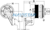 HOR99A9878 DRIVE FAN & MTG ASM Image 1