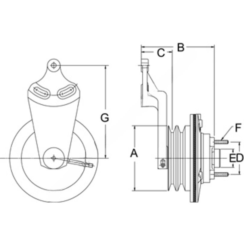 HOR 18057 JOURNAL-BRACKET,MOUNTING DM