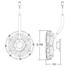 HOR 376791171 CLUTCH, VISCOUS BHS VOLVO/MACK 38MH425AM