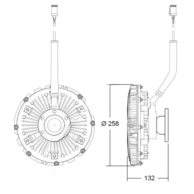 HOR 376791171 CLUTCH, VISCOUS BHS VOLVO/MACK 38MH425AM