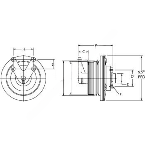 HOR 791101 ADV HUB AND CLUTCH