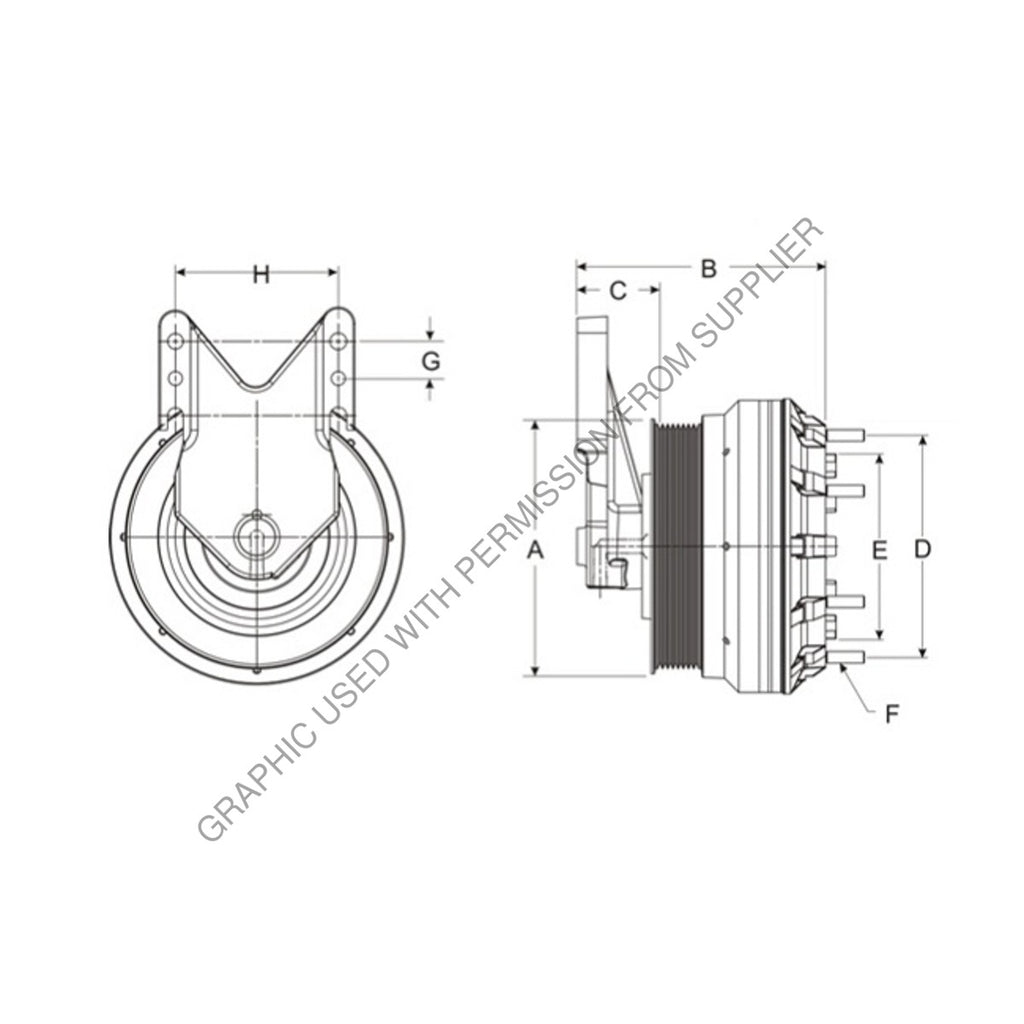 HOR 799627 REMAN,CLUTCH DM SE 24 CUM,168.0,8-PK,127