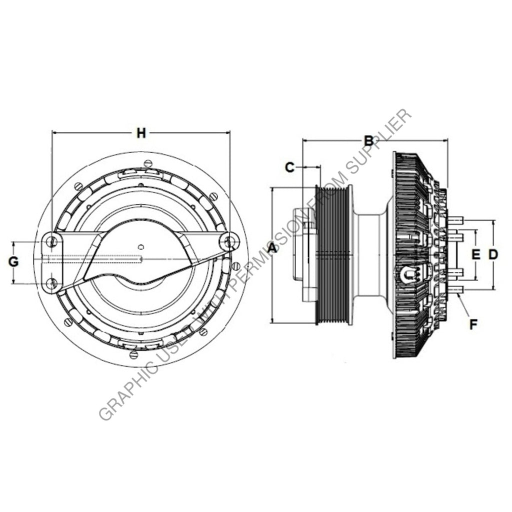 HOR 79A8231 CLUTCH REMAN,DMA2S 21 W/LOCK-UP HDEP,174