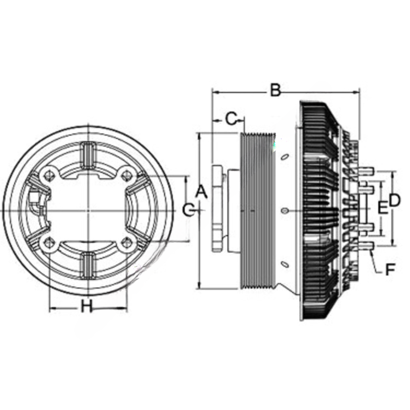 HOR 79A9465 2 DM ADVANTAGE REMAN 2-SPD, FAN CLUTCH