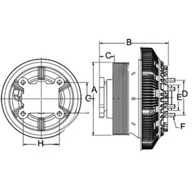 HOR 79A9465 2 DM ADVANTAGE REMAN 2-SPD, FAN CLUTCH