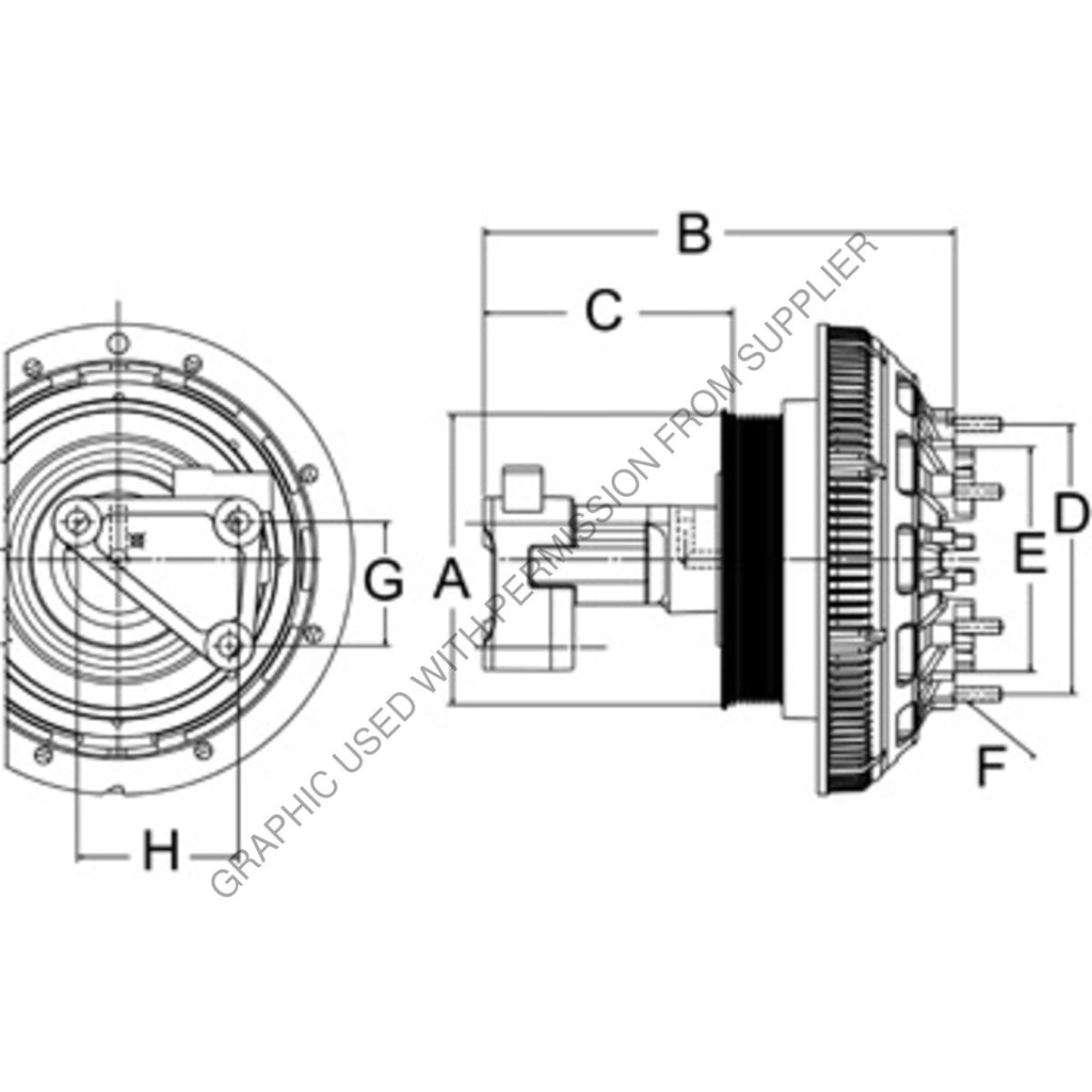 HOR 79A9539 2 FAN CLUTCH-DMA2S SE 21 CUM