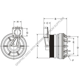 HOR 79A9737 CLUTCH DMA2S LOCK-UP REMAN,CUM,200.0