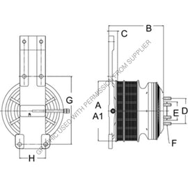 HOR 79A9906 CLUTCH-DMA2S-CUM,228.6,8PK/1V,126.9