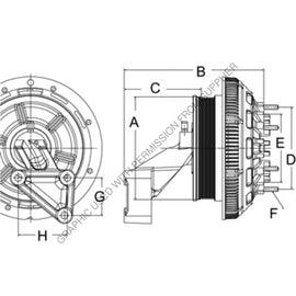 HOR 79A9962 CLUTCH DMA2S REMAN CUM 191 0 8 PK 126 9