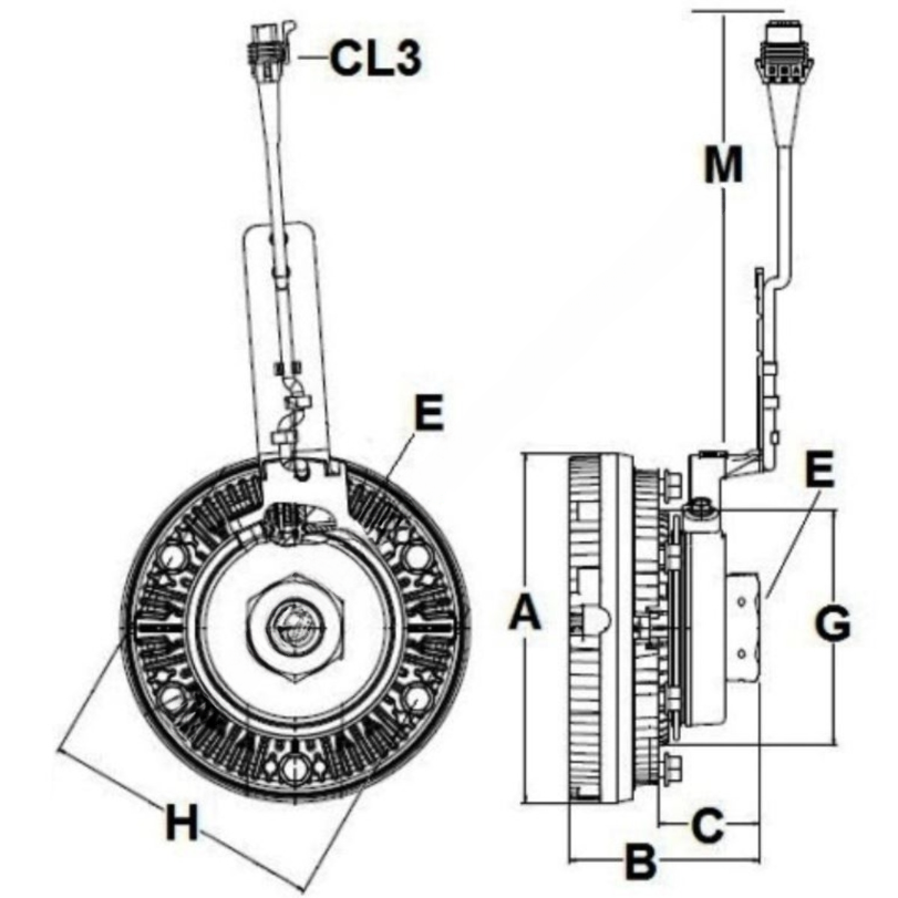 HOR 9804117 CL-FAN,ELECT CNTRL VISCOUS,KIT