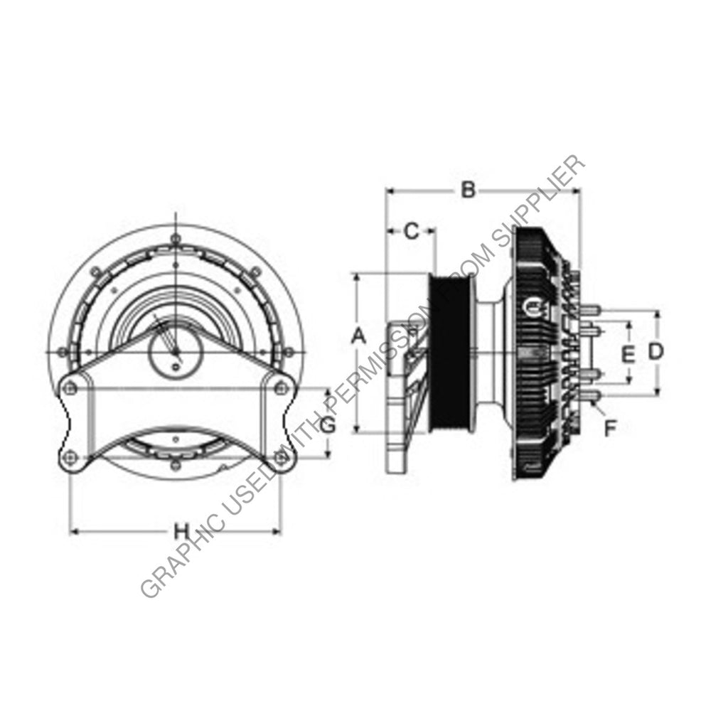 HOR 98A7262 CLUTCH/HUB-HDEP,322.5,1.3,HOR