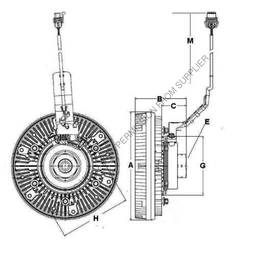 HOR 9902063 CLUTCH, ASSY VS167R