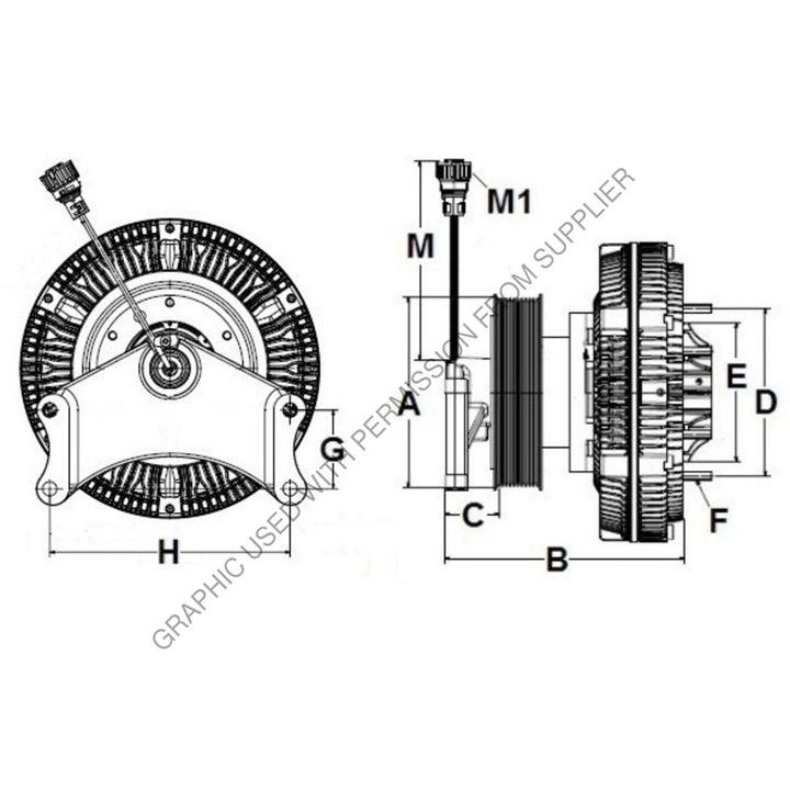 HOR 9910407 CLUTCH, ASSY,RCV250,HDEP,174.0,10-PK,237