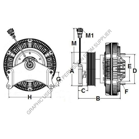 HOR 9910407 CLUTCH, ASSY,RCV250,HDEP,174.0,10-PK,237