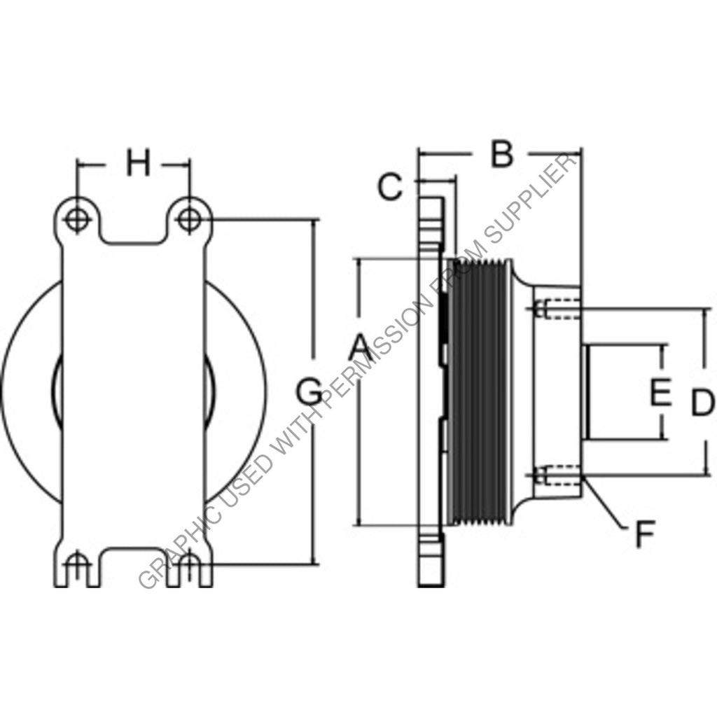 HOR 992058 HUB-FAN,CAT C7