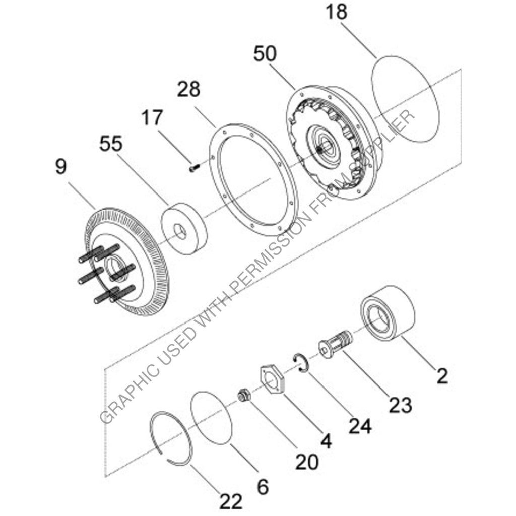 HOR 995535 REPAIR KIT-FAN CLUTCH,76.2 MM