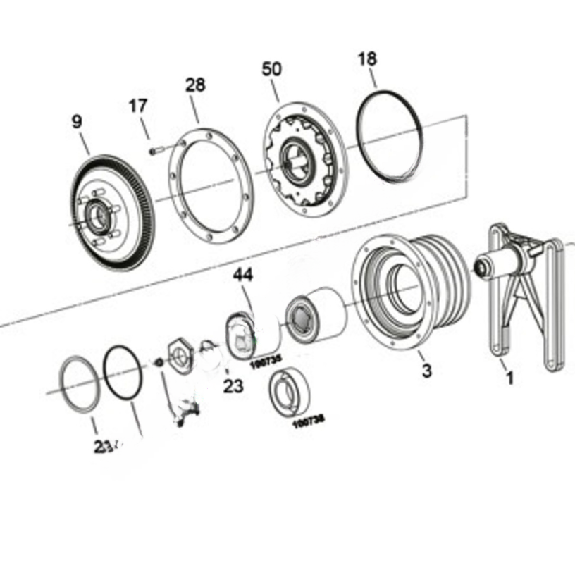 HOR 995588 REPAIR KIT FAN CLUTCH,76.2 STUDS