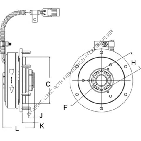 HOR 996015 CLUTCH ASSY, FAN