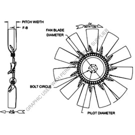 HOR 996762502 FAN BLADE-762-CW SUCKER,91.2WD,127.06ID,