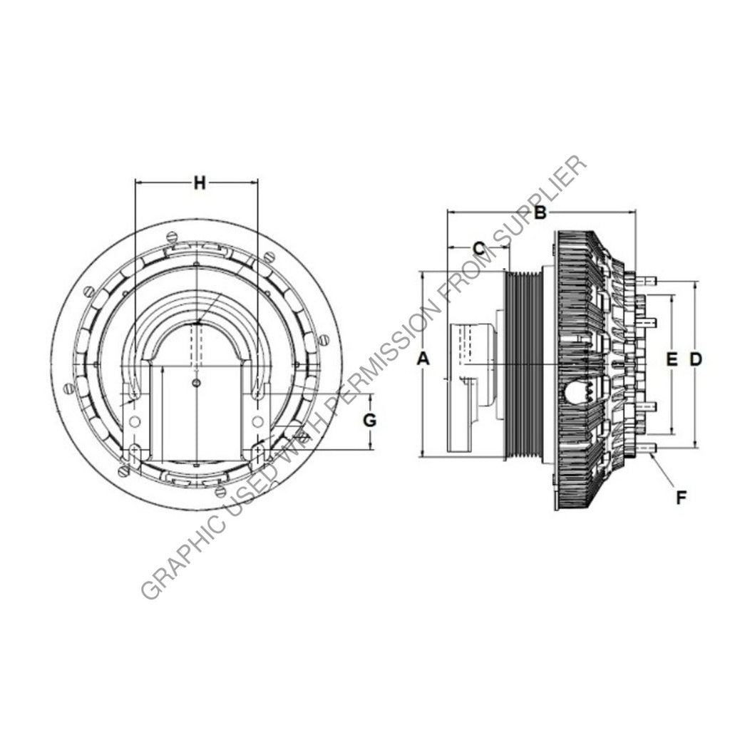 HOR 998193 CLUTCH DM2S SE 24 CUM,168.0,8-PK,127.0 P