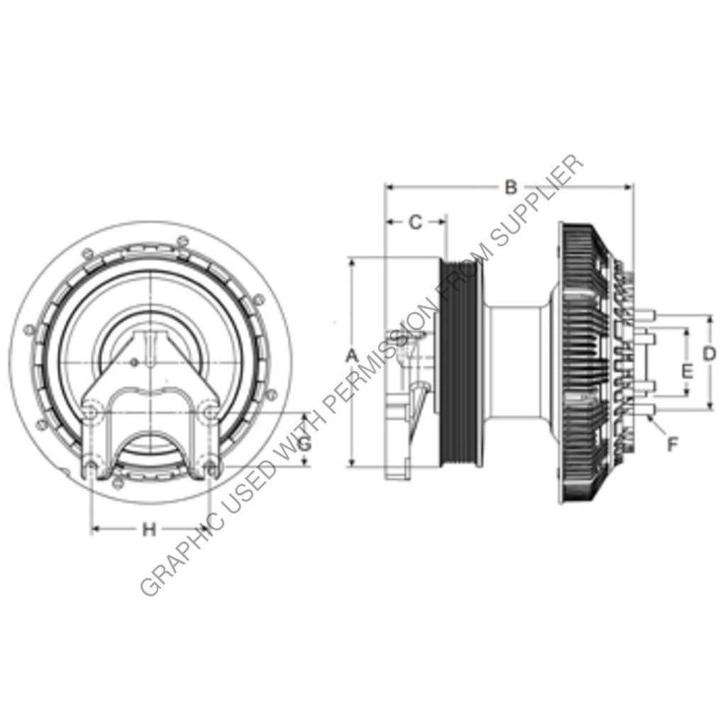 HOR 99A8132 FAN DRVE 2 SPD: ISLG 492MM CTS