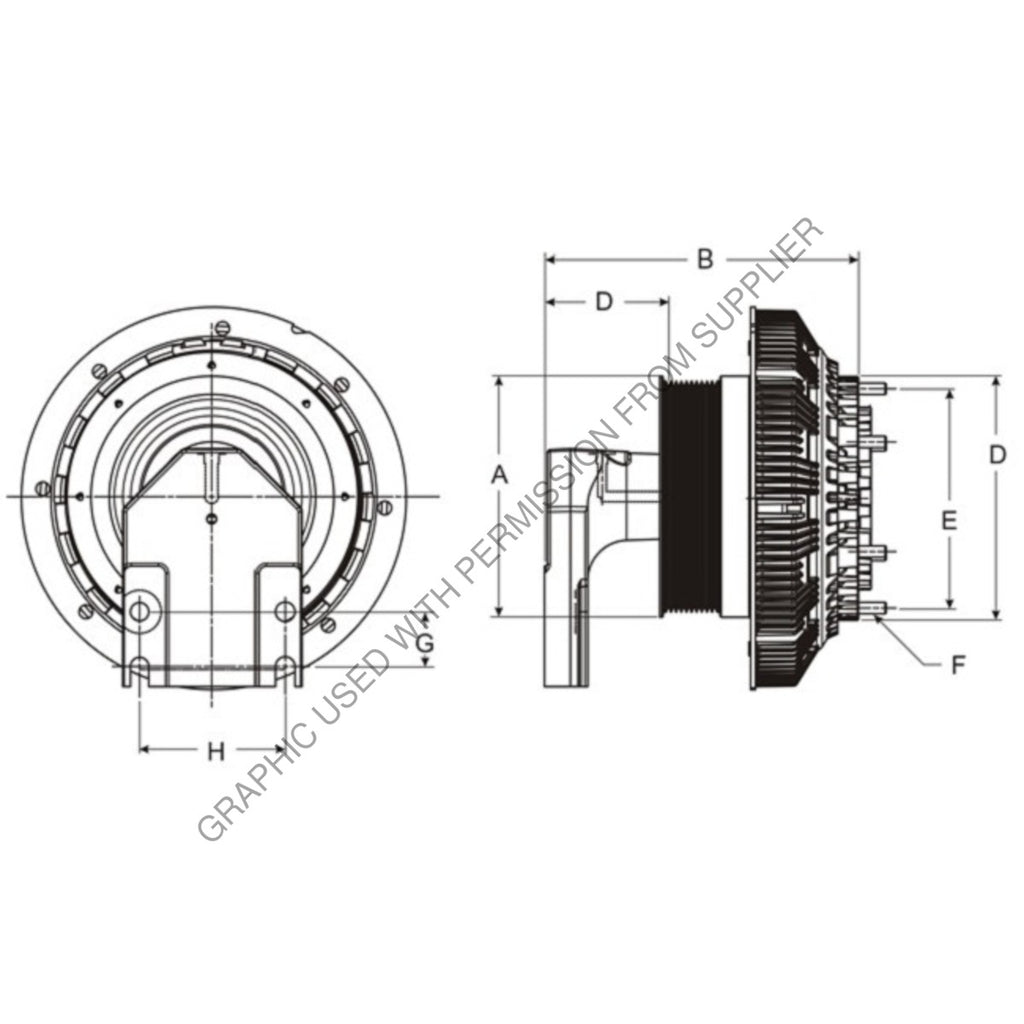 HOR 99A8143 CLUTCH DMA2S MX11,160.5,10-PK,127.0 PLT,