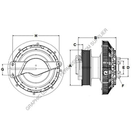 HOR 99A8262 FAN CLTCH,2-SPEED,HDEP,292