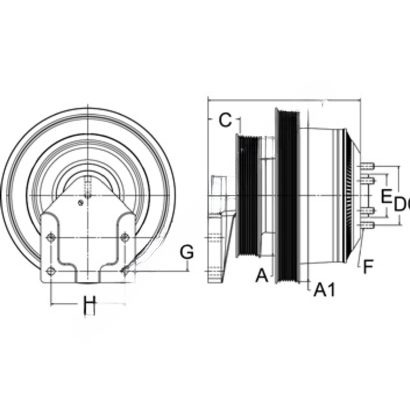 HOR 99A9526 CLUTCH, DMA, SE 21 CUM, 180.3, 8PK-8PK