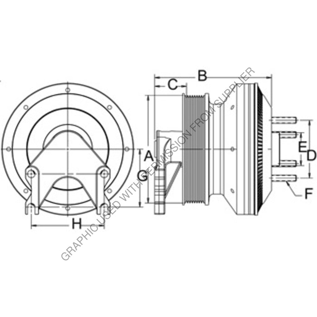 HOR 99A9629 CLUTCH DMA SE 24 CUM,191.3,8-PK,65.0 PLT