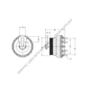 HOR 99A9647 CLUTCH DMA  CUM,182.0,8-PK,127.0 PLT,26.