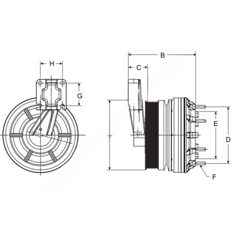 HOR 99A9649 CLUTCH DMA CUM,181.0,8-PK,126.9