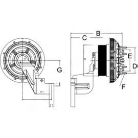 HOR 99A9740 CLUTCH-FAN,2SPEED,ISX,10,508MM
