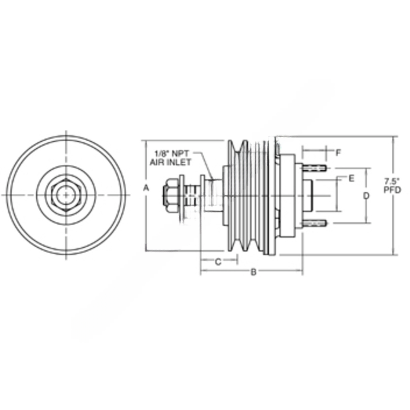 HOR 99E0003 CLUTCH AR2S CUM,255.24,10-PK,27.1 STUDS