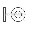 HWC01117 WasherRound 10X12X0049 Stl Blk