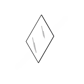 INB G1475 GLASS SHELF