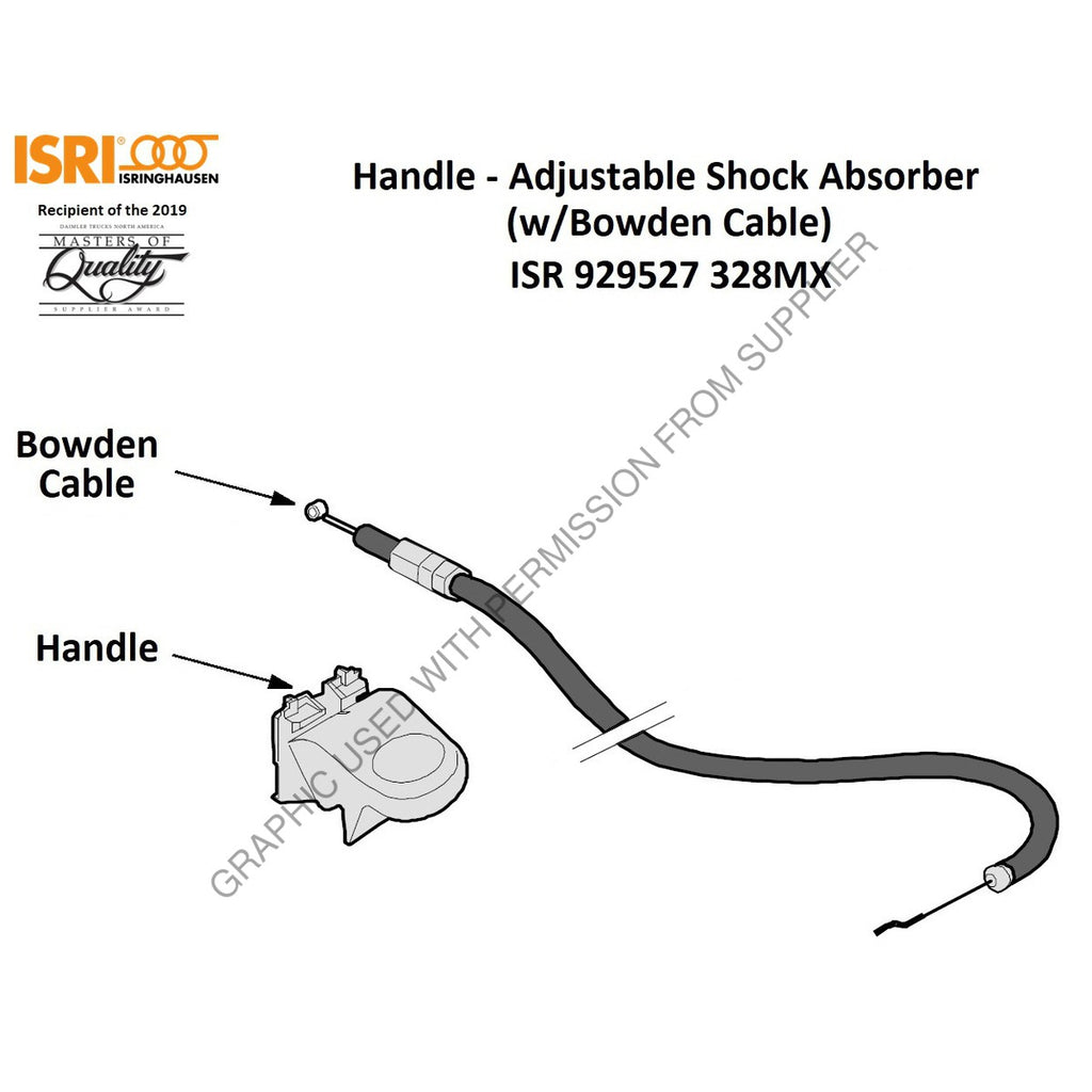 ISR 929527 328MX HANDLE-SHOCK ABSORBER, L2/L3LH