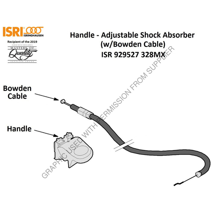 ISR 929527 328MX HANDLE-SHOCK ABSORBER, L2/L3LH