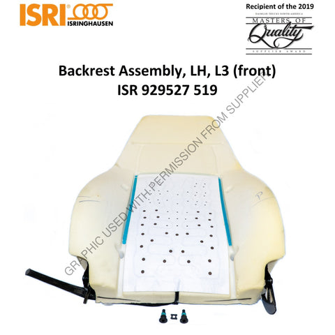 ISR 929527 519 SEAT-BACKREST ASSY,L3,W/O COVER