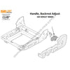 ISR 929527 90MX LEVER-BACKREST ADJ,LH