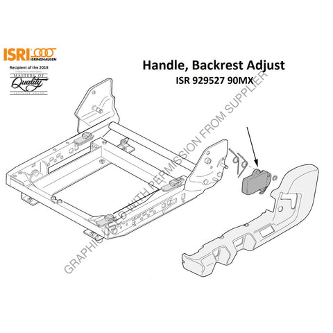 ISR 929527 90MX LEVER-BACKREST ADJ,LH