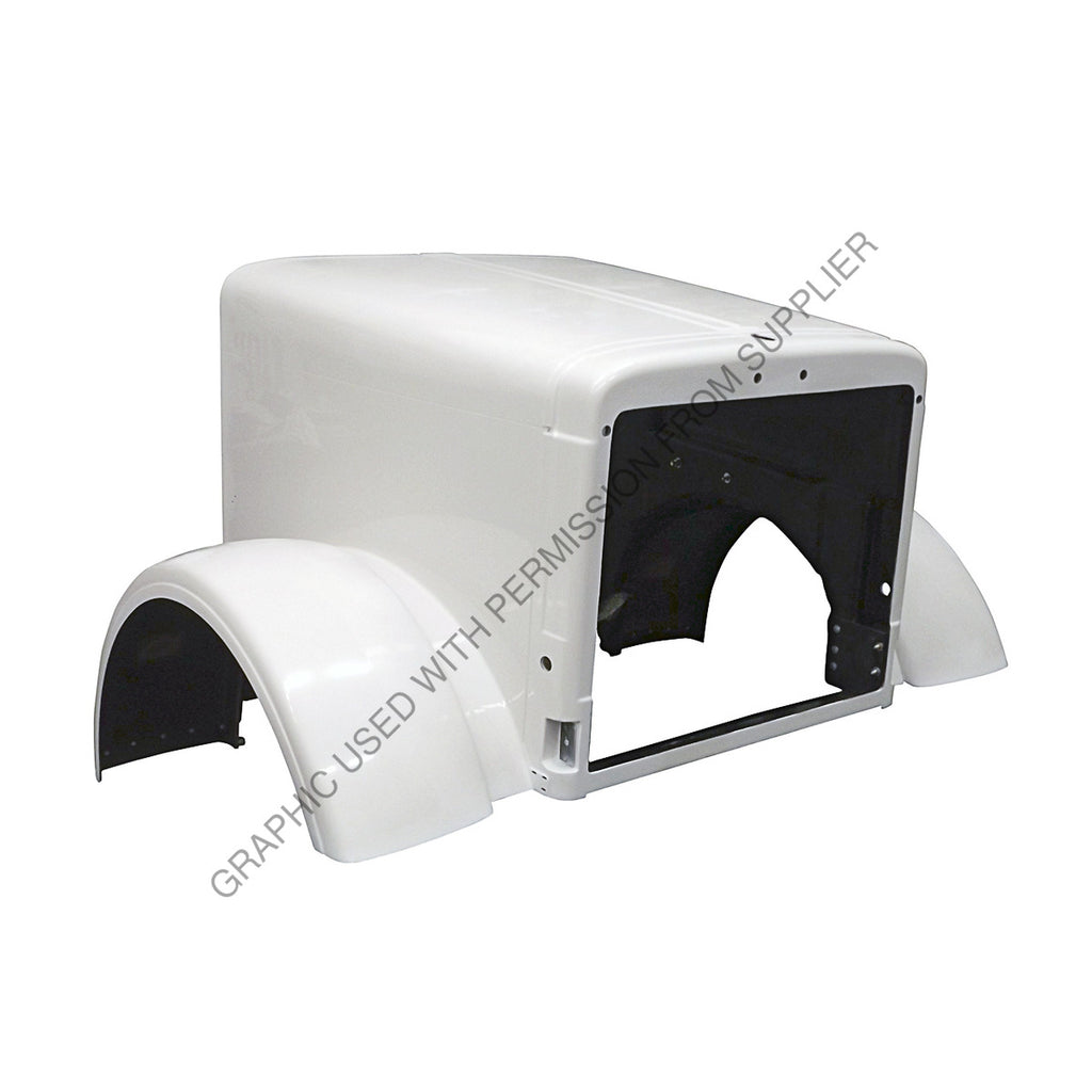 JNS JPP06 HOOD PETE 379 SHORT FBRGLS W/REMOV FNDR