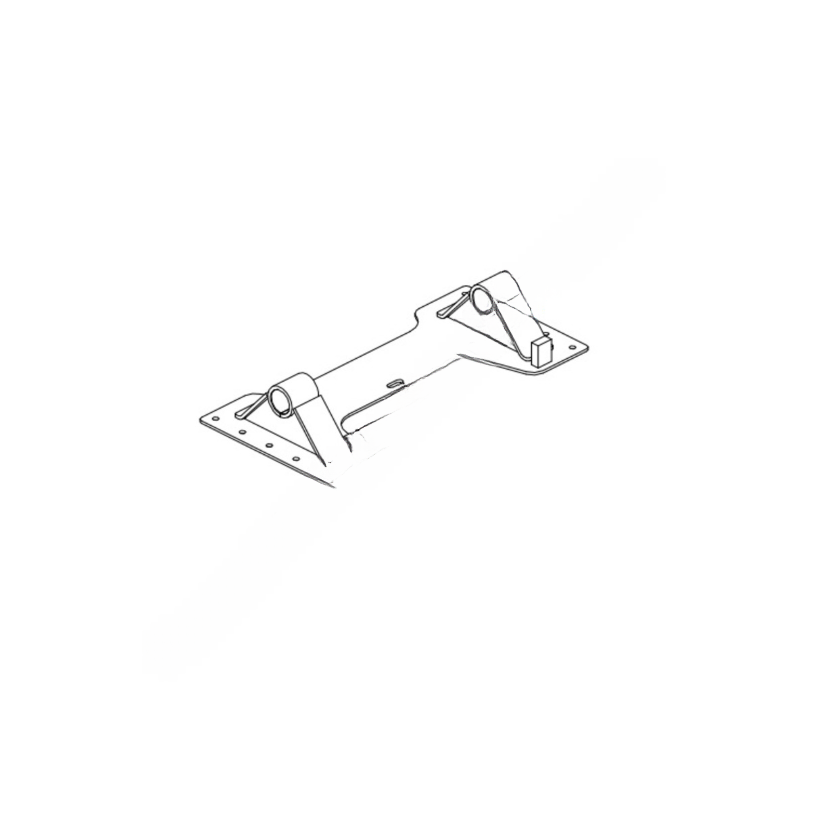 JOS DB11X PLATE MOUNT, OUTBOARD FLAT