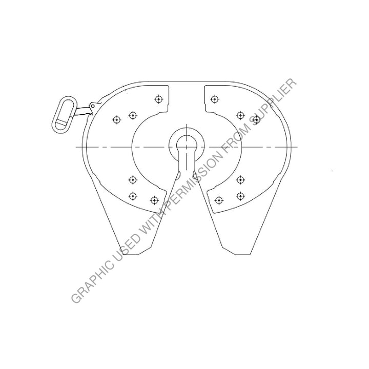 JOS JSK37UWL DB6X FIFTH WHEEL-MNT DOG BONE LH REL