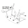 JOS SK75013 20B KIT-RELEASE ARM AND HANDLE REPLACEMENT