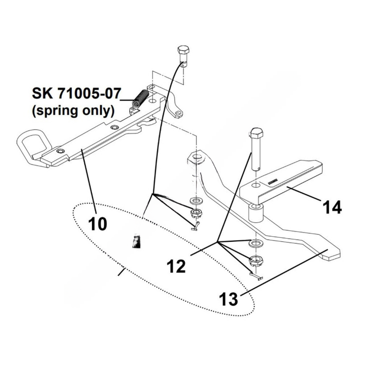 JOS SK75013 20B KIT-RELEASE ARM AND HANDLE REPLACEMENT