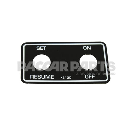 K281-3120 Plate - ID, Cruise Control