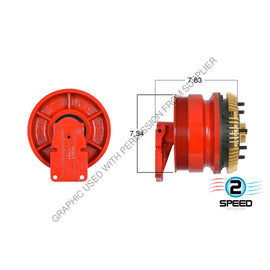 KM  N20 996562 REMAN FAN CLUTCH, DM-STYLE 2-SPEED